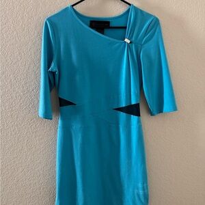 Kardashian Kollection Asymmetrical Blue Dress